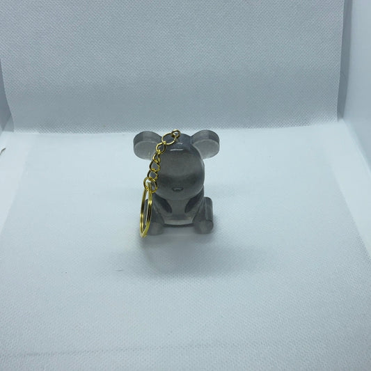 Gray Bear Keychain