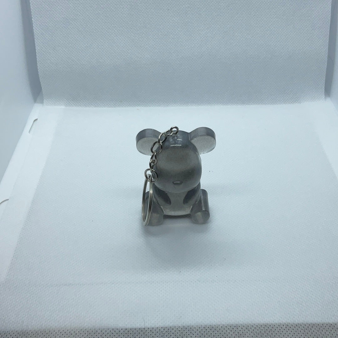 Gray Bear Keychain